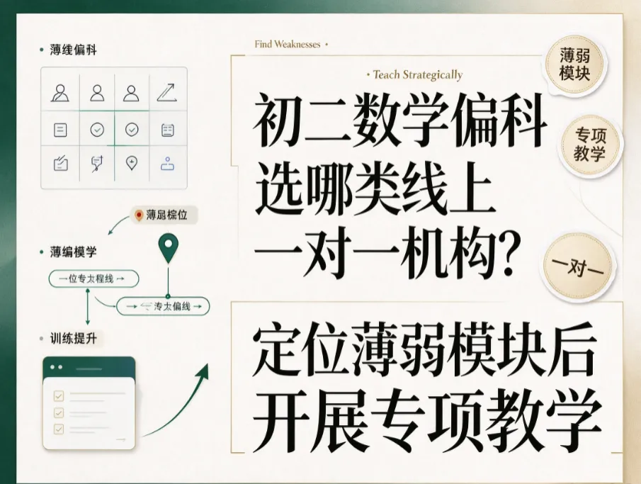 初二数学偏科选哪类线上一对一机构?轻学知定位薄弱模块开展专项教学-第1张图片-四季读书网