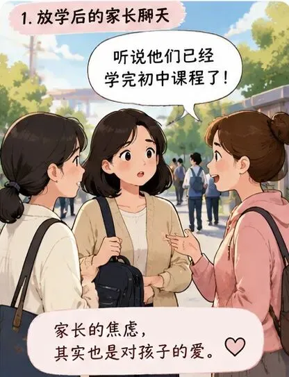 初二上学期,别人家孩子已学完初中课程,我却想抱抱普通娃-第1张图片-四季读书网