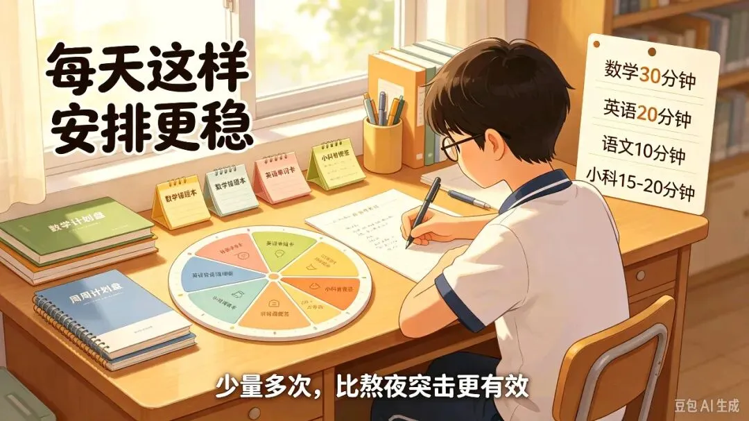 初一最怕的不是成绩差,是不会分配学习时间!-第3张图片-四季读书网