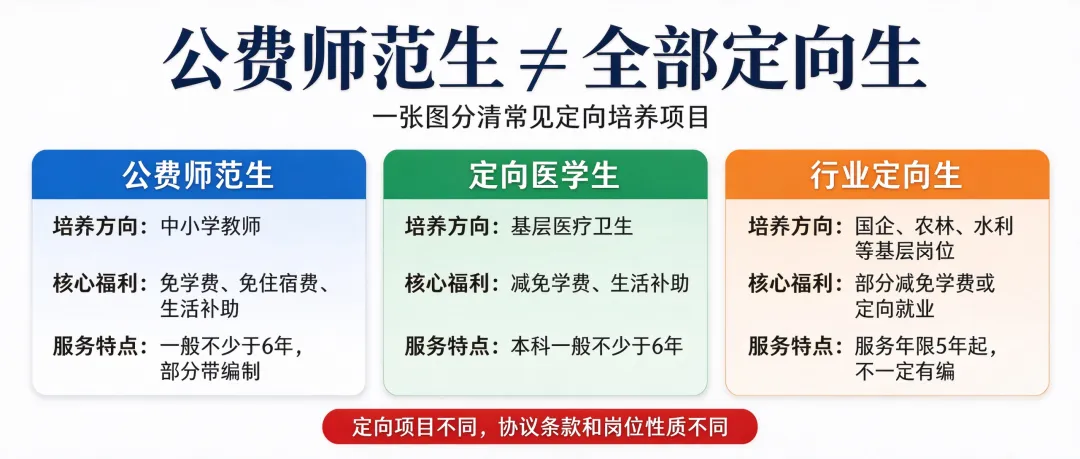 2027 高考|公费师范生 & 定向生:看清福利,更要看服务年限【10 月】-第2张图片-四季读书网 2027 高考|公费师范生 & 定向生:看清福利,更要看服务年限【10 月】-第2张图片-四季读书网