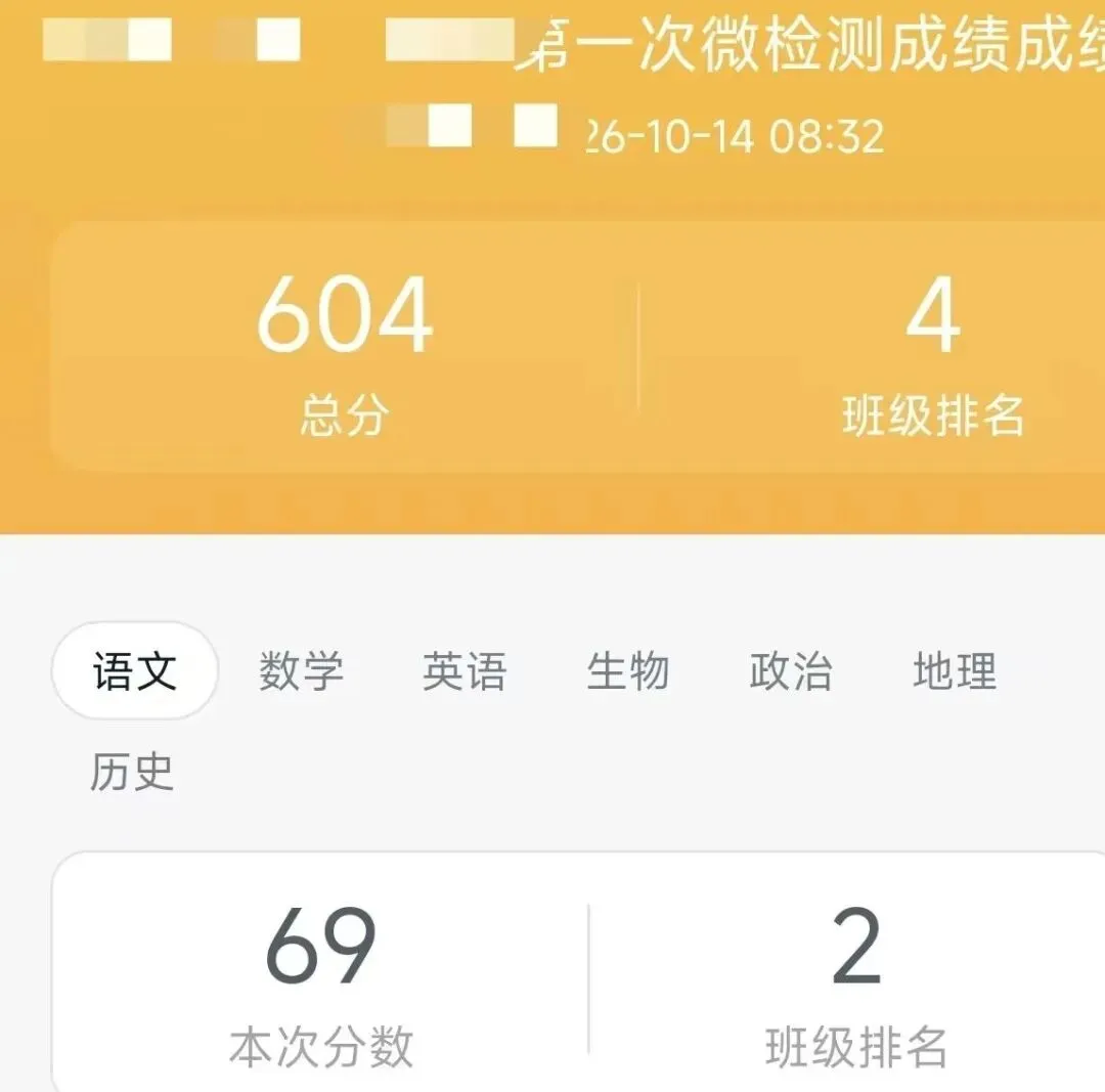 初一语文考69分排全班第2,我把到嘴边的批评咽了回去-第1张图片-四季读书网 初一语文考69分排全班第2,我把到嘴边的批评咽了回去-第1张图片-四季读书网
