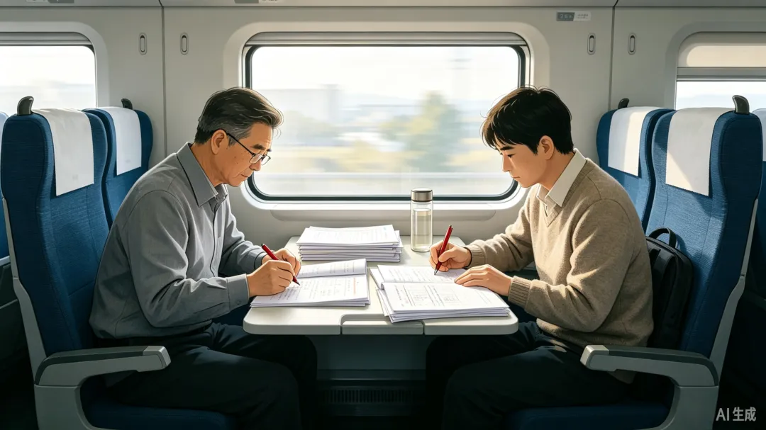 高铁上两位老师偶遇,一起批改试卷:减负之后,谁变轻松了?-第1张图片-四季读书网 高铁上两位老师偶遇,一起批改试卷:减负之后,谁变轻松了?-第1张图片-四季读书网