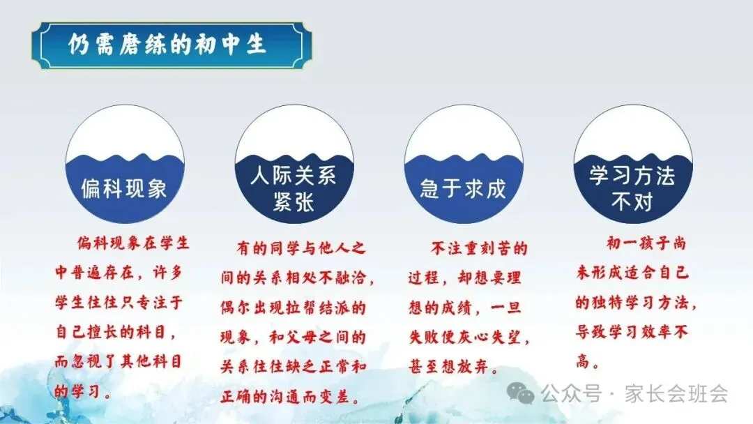 初一(七年级)期中家长会ppt:家校共赴诗与梦,育见花开向晴空.含发言稿-第9张图片-四季读书网 初一(七年级)期中家长会ppt:家校共赴诗与梦,育见花开向晴空.含发言稿-第9张图片-四季读书网