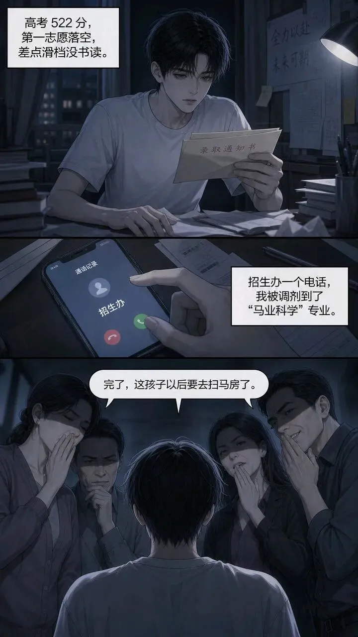 高考522分,他被调剂去＂扫马房＂,毕业月薪保底五位数-第1张图片-四季读书网