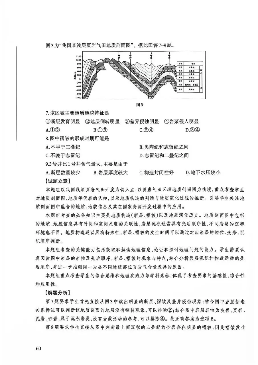 2026年高考地理江苏卷官方解析-第5张图片-四季读书网