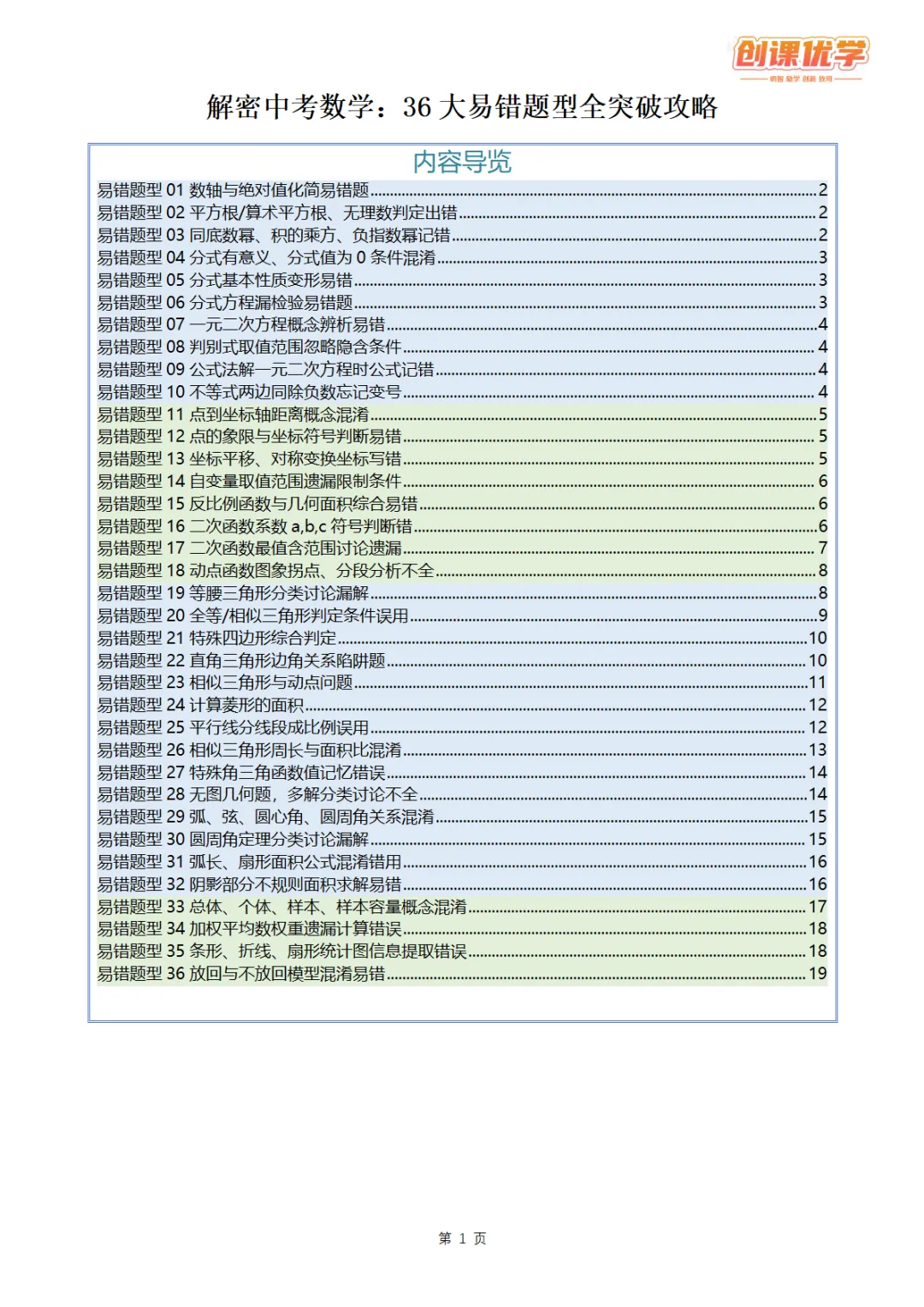 2027《中考数学•36大易错题型全突破攻略》领取中…-第1张图片-四季读书网