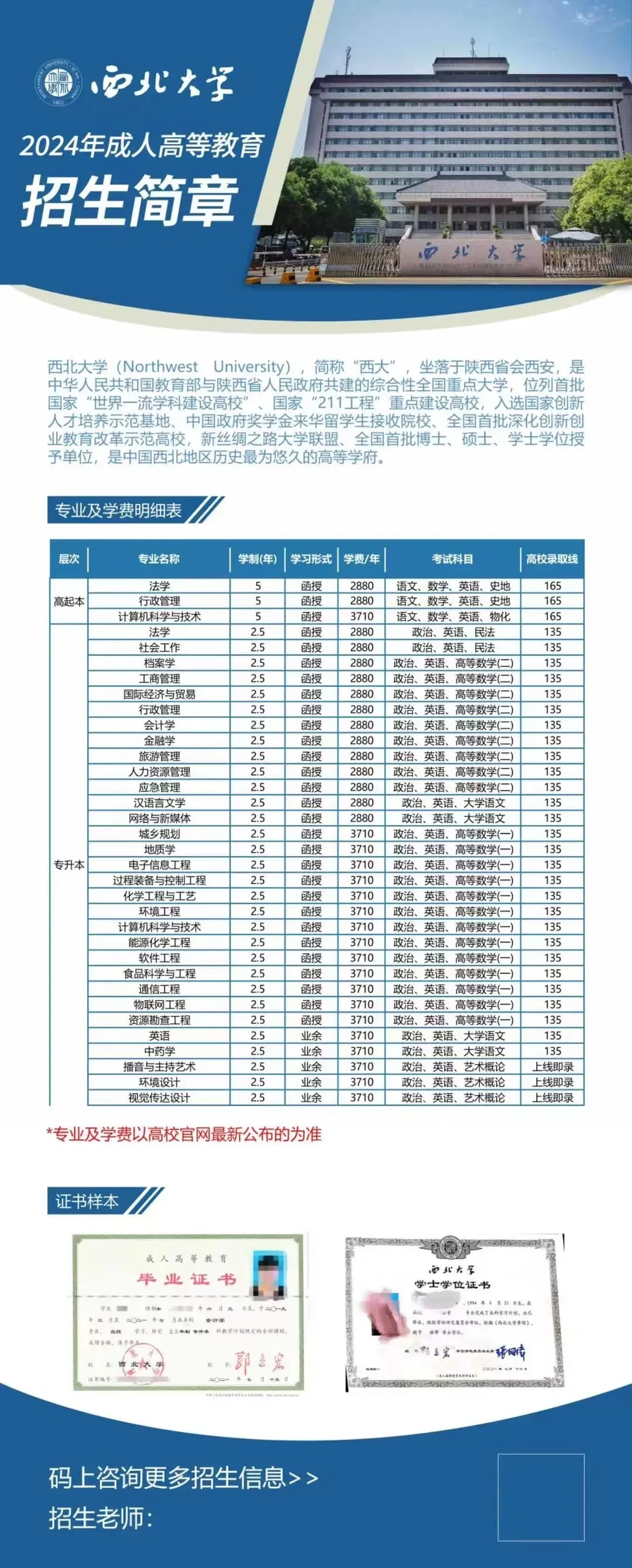 【2026成人高考报名已于26.9.14结束】2027年100个名额开始抢报,报名学员已过半,再错过只能等2028年了.西交大等十余所名校,专业齐全!-第9张图片-四季读书网
