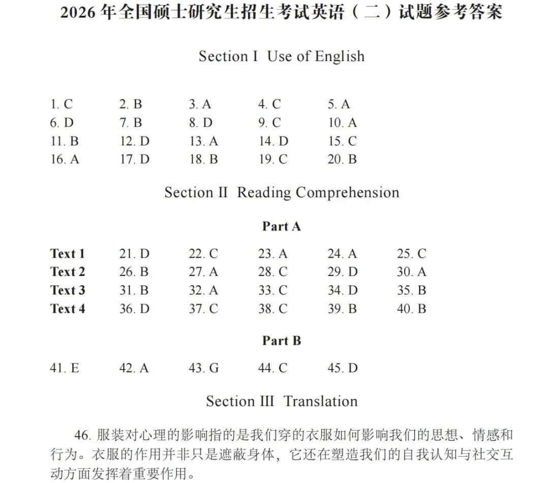 【英二】考研英语二历年真题及答案解析合集PDF(1998-2026年)-第2张图片-四季读书网
