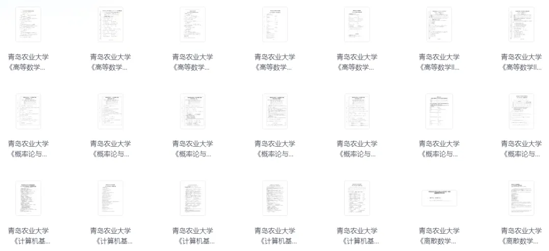 复习不用瞎找!青农往年期中期末真题汇总-第4张图片-四季读书网