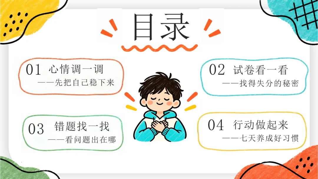 【月考期中考考】《一次考试一份成长说明书》一次考试成长说明书月考期试是说明书-第2张图片-四季读书网