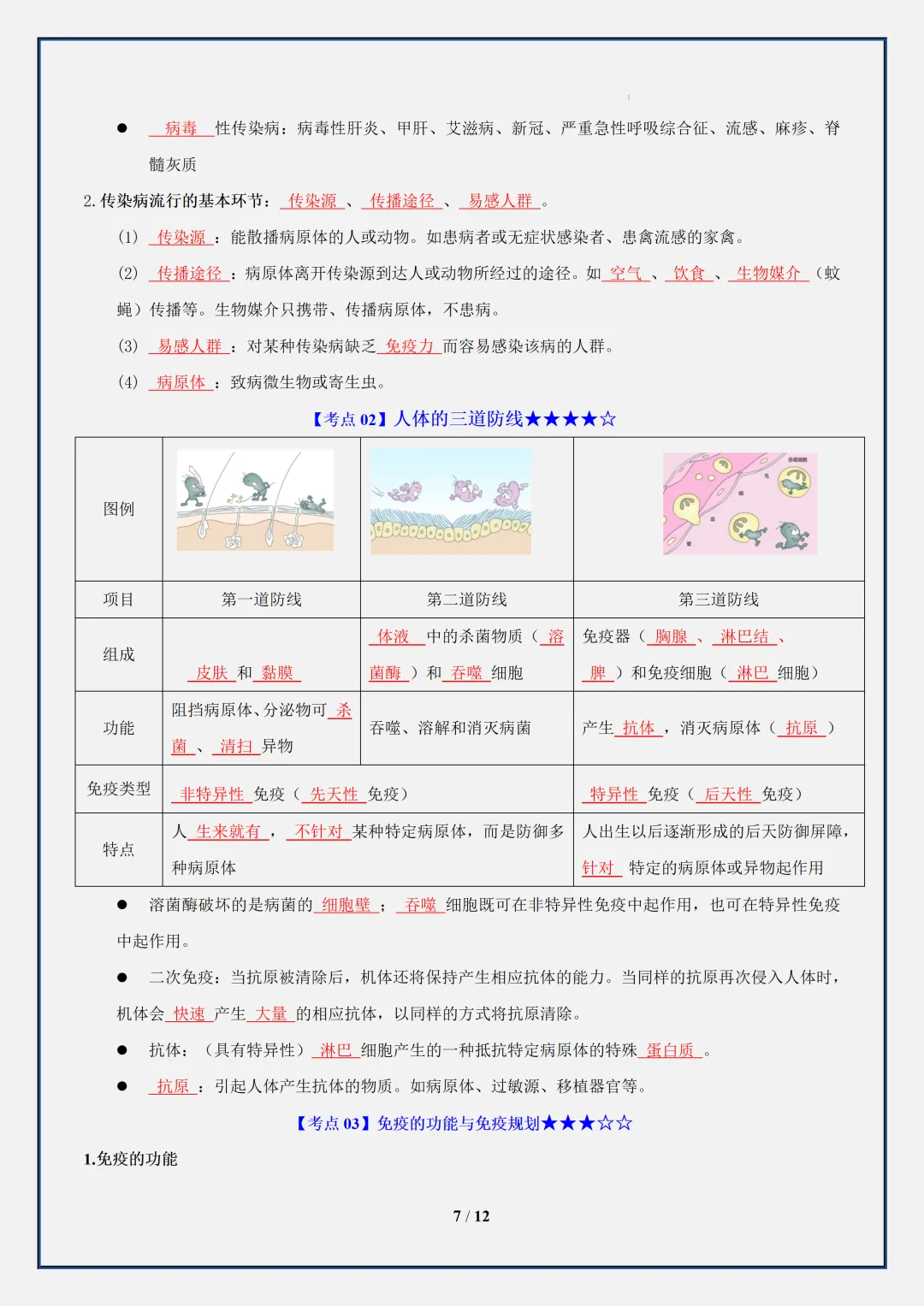 【初二】2026新教材八年级上册生物全册必背重点知识点汇总(高清版可打印)-第11张图片-四季读书网 【初二】2026新教材八年级上册生物全册必背重点知识点汇总(高清版可打印)-第11张图片-四季读书网