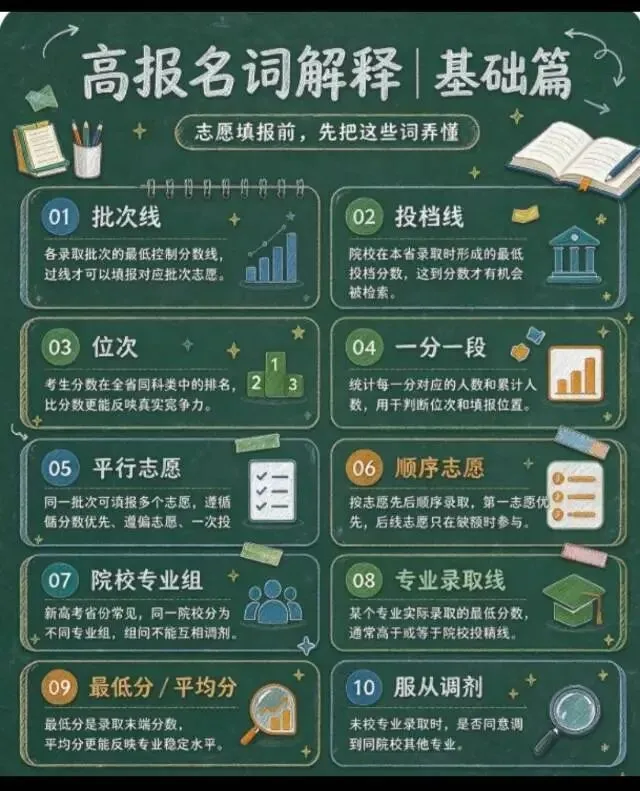 高考志愿填报20个核心名词,看懂再填志愿!-第1张图片-四季读书网