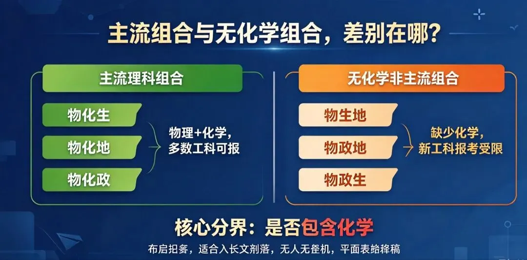 新高考物理类＂无化学＂三大组合深度拆解:物生地、物政地、物政生,谁最亏、谁能选、谁别碰-第1张图片-四季读书网