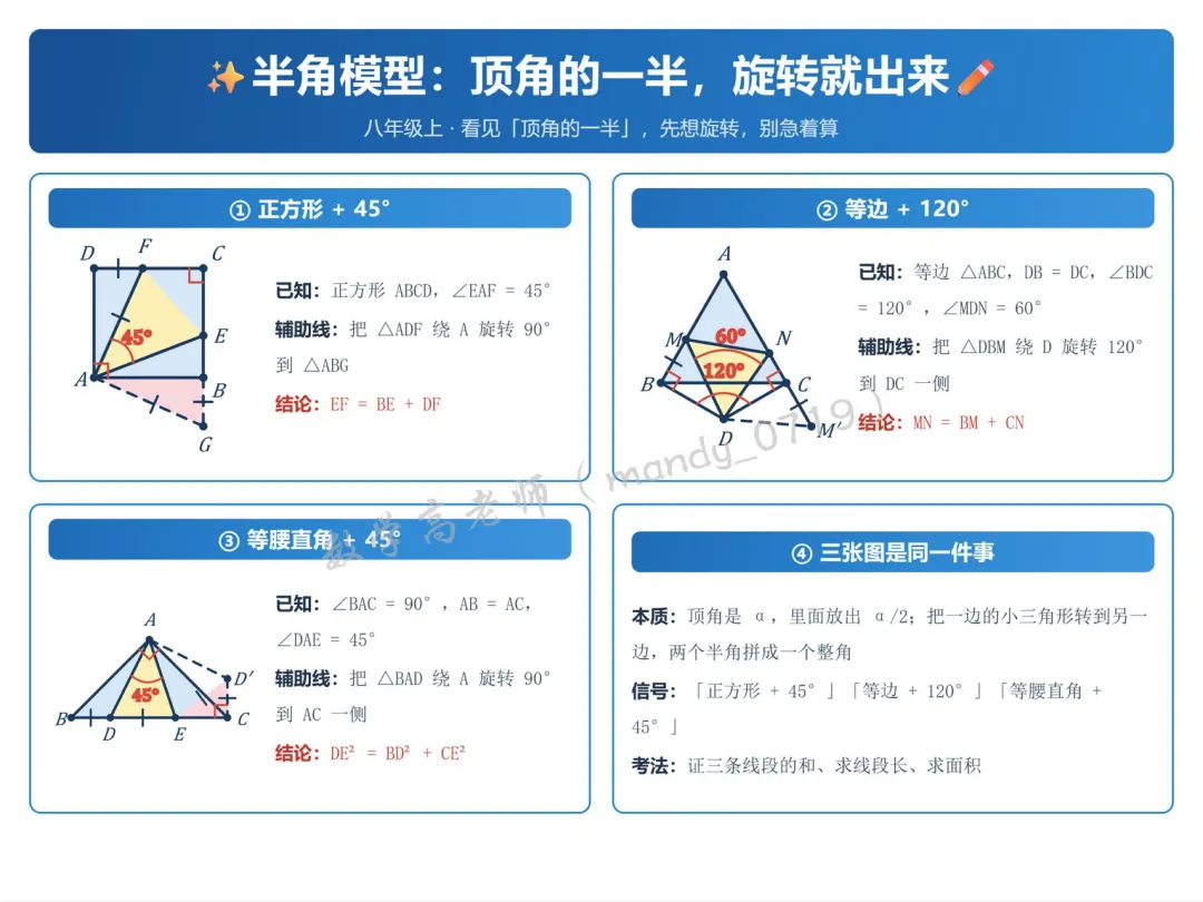 初二数学致命短板:模型背了一大堆,考试一道用不上!-第5张图片-四季读书网 初二数学致命短板:模型背了一大堆,考试一道用不上!-第5张图片-四季读书网