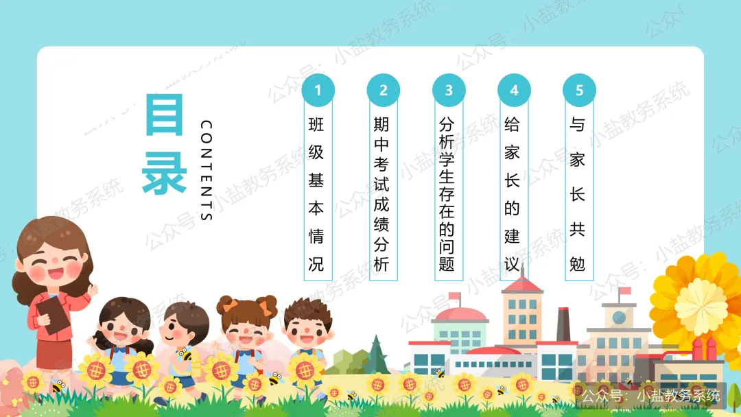 初一期中家长会仪式感:家校同心,师生同行【31页PPT】-第4张图片-四季读书网