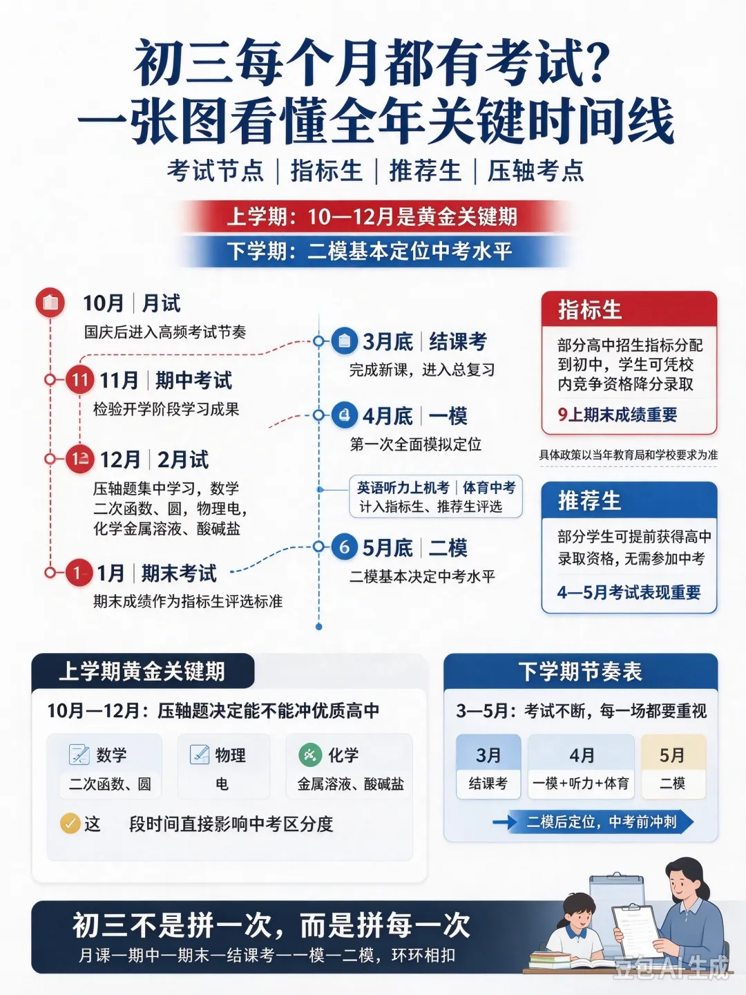 初三每个月都有重要考试,记好这些最关键!-第1张图片-四季读书网 初三每个月都有重要考试,记好这些最关键!-第1张图片-四季读书网