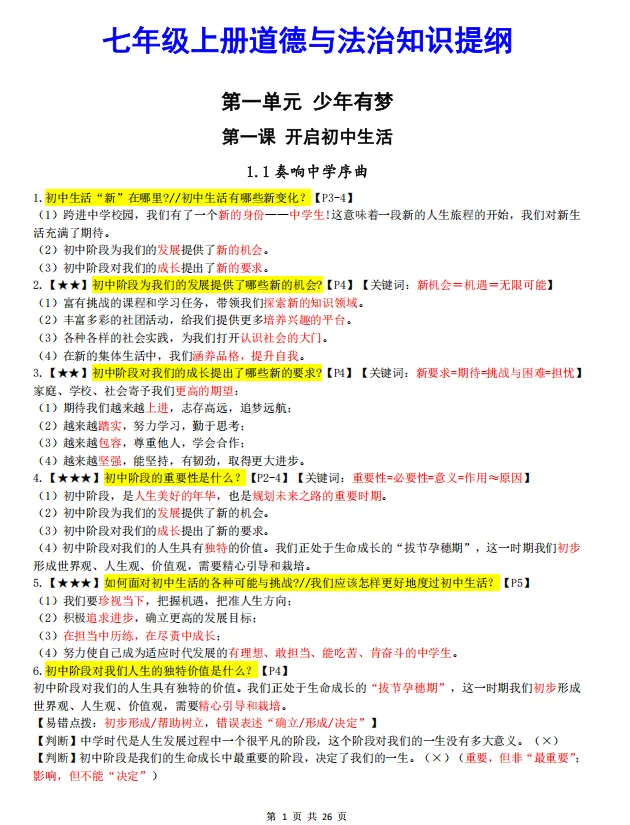 初一期中考试就是大洗牌!这份全科抢分攻略,请收好-第12张图片-四季读书网 初一期中考试就是大洗牌!这份全科抢分攻略,请收好-第12张图片-四季读书网