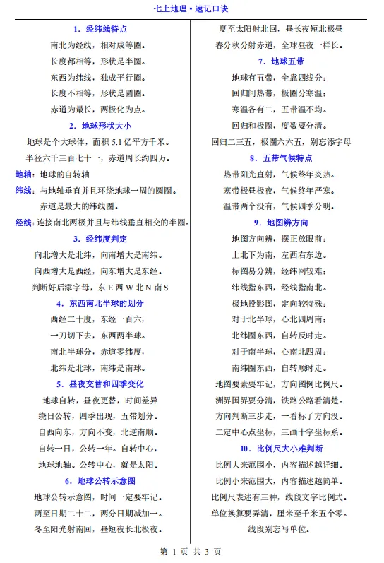 初一期中考试就是大洗牌!这份全科抢分攻略,请收好-第14张图片-四季读书网 初一期中考试就是大洗牌!这份全科抢分攻略,请收好-第14张图片-四季读书网