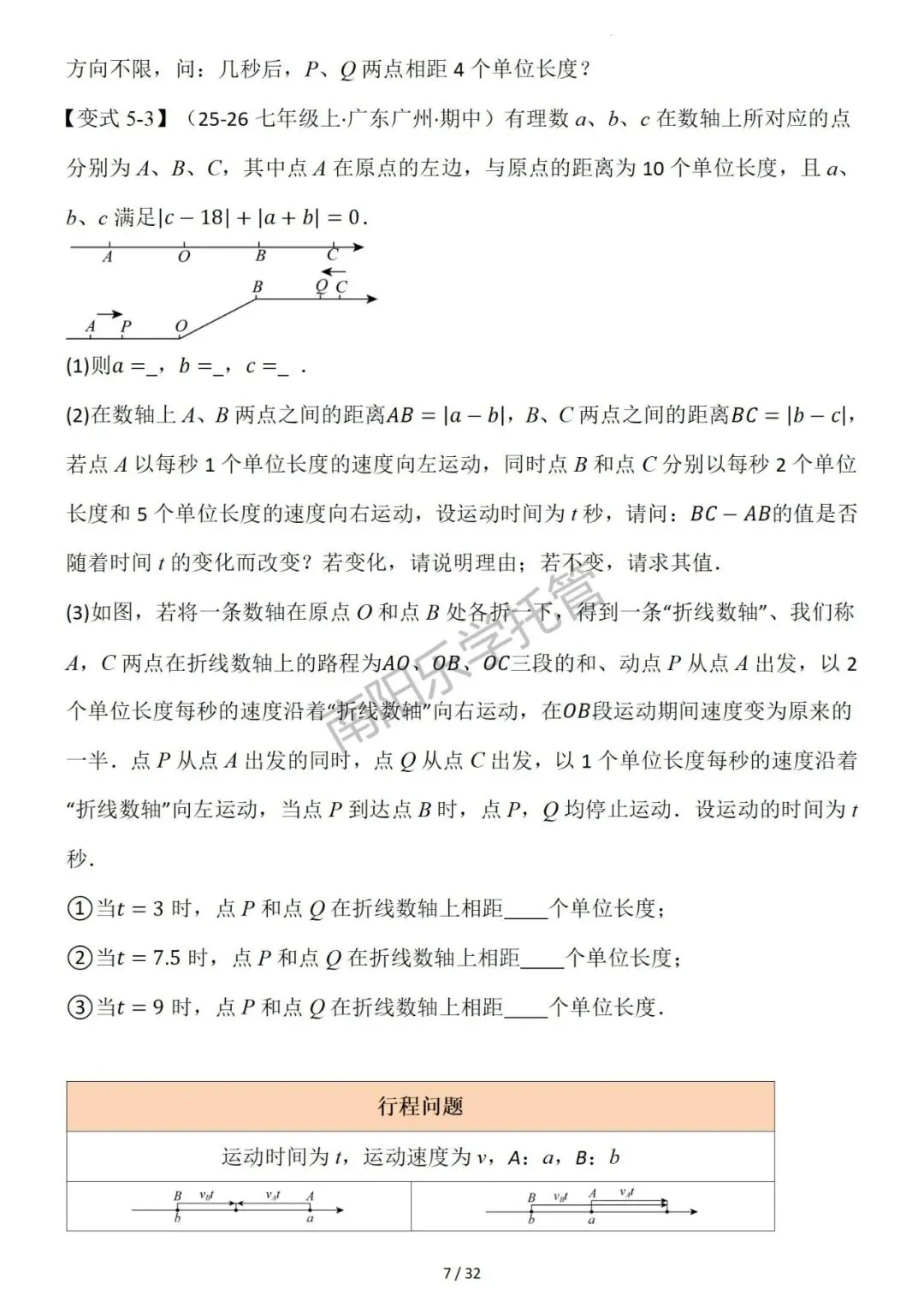 初一数学压轴|数轴 17 大题型汇总,七上期中必刷-第7张图片-四季读书网 初一数学压轴|数轴 17 大题型汇总,七上期中必刷-第7张图片-四季读书网