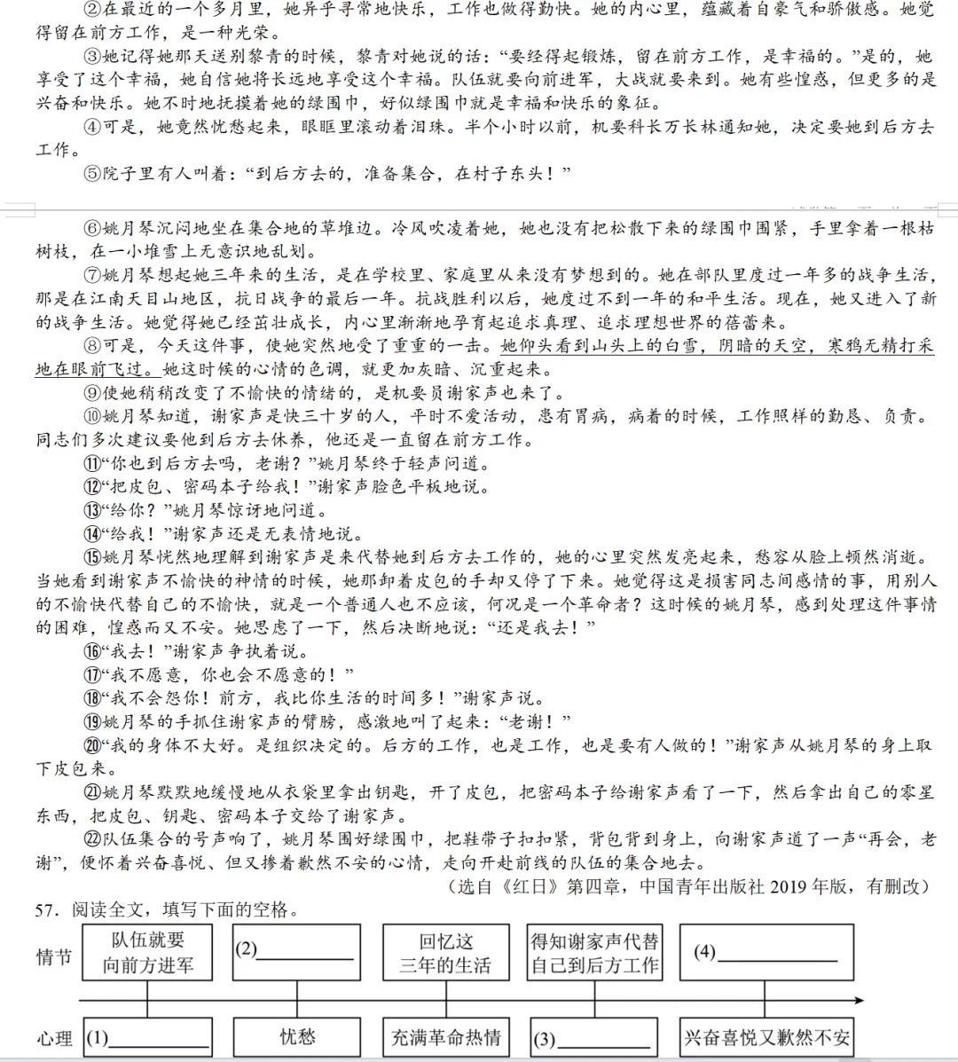 2026年各省市中考真题之记叙文阅读汇编64篇-第9张图片-四季读书网 2026年各省市中考真题之记叙文阅读汇编64篇-第9张图片-四季读书网