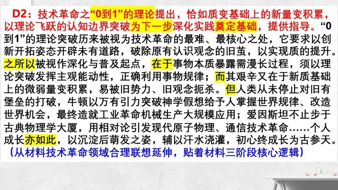以材为脉 行文有根——2027届高考议论文“贴着材料写”技法指导课件-第9张图片-四季读书网
