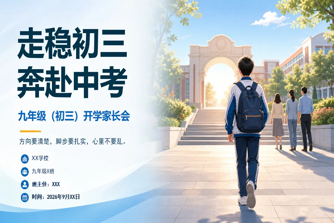 《初三九年级上学期家长会PPT:走稳初三奔赴中考(初三与以前有什么不同分析+中考信息家长必读+学生状态三大信号识别+成绩波动三问法)》-第3张图片-四季读书网 《初三九年级上学期家长会PPT:走稳初三奔赴中考(初三与以前有什么不同分析+中考信息家长必读+学生状态三大信号识别+成绩波动三问法)》-第3张图片-四季读书网