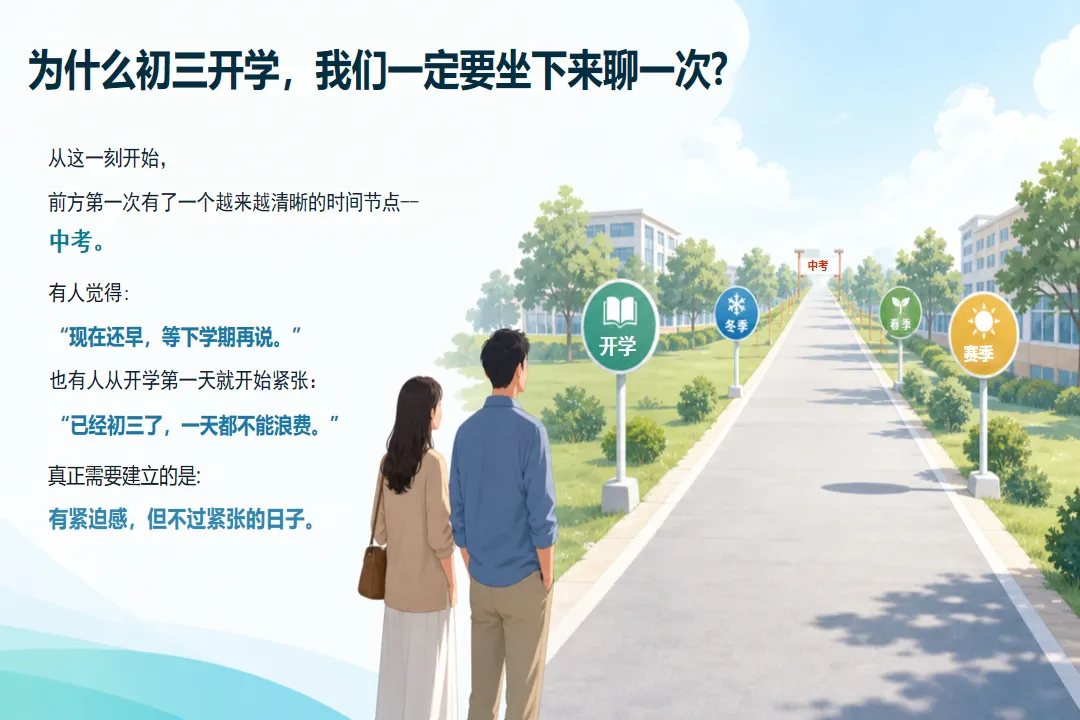 《初三九年级上学期家长会PPT:走稳初三奔赴中考(初三与以前有什么不同分析+中考信息家长必读+学生状态三大信号识别+成绩波动三问法)》-第5张图片-四季读书网 《初三九年级上学期家长会PPT:走稳初三奔赴中考(初三与以前有什么不同分析+中考信息家长必读+学生状态三大信号识别+成绩波动三问法)》-第5张图片-四季读书网