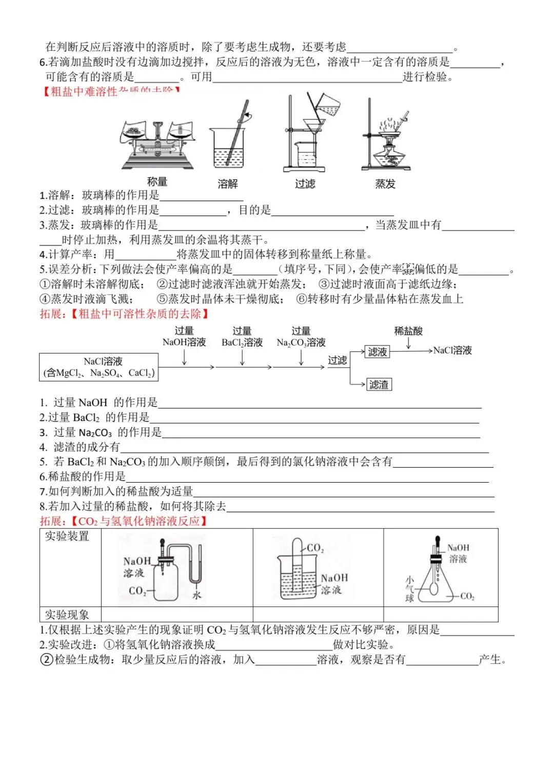 【文博 必备】初三化学22个必考实验及考点,实验题是重点也是难点!-第8张图片-四季读书网 【文博 必备】初三化学22个必考实验及考点,实验题是重点也是难点!-第8张图片-四季读书网