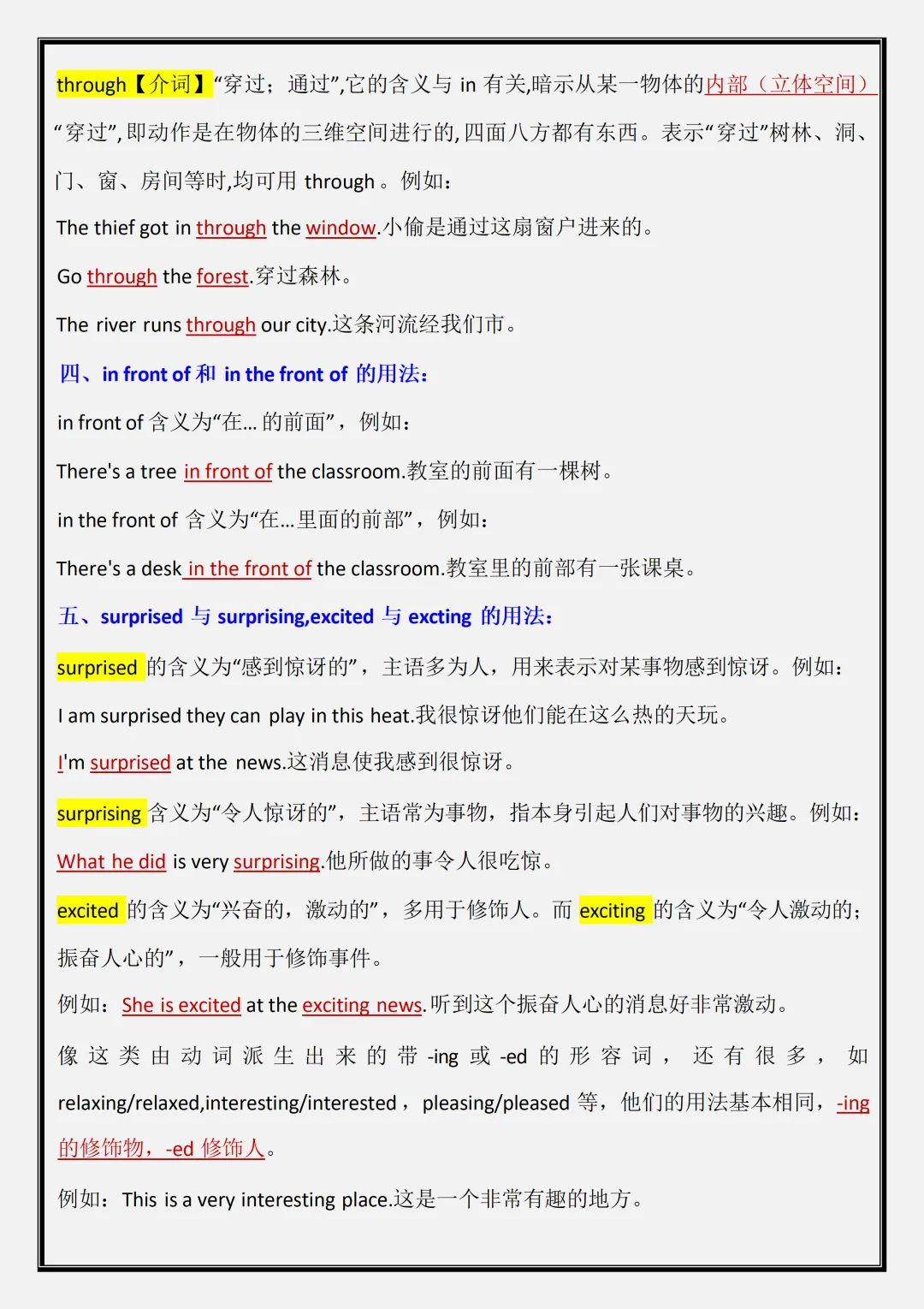 【初一】2026新版七年级上册英语全册易错知识点+易错结构,完整版可打印-第8张图片-四季读书网 【初一】2026新版七年级上册英语全册易错知识点+易错结构,完整版可打印-第8张图片-四季读书网
