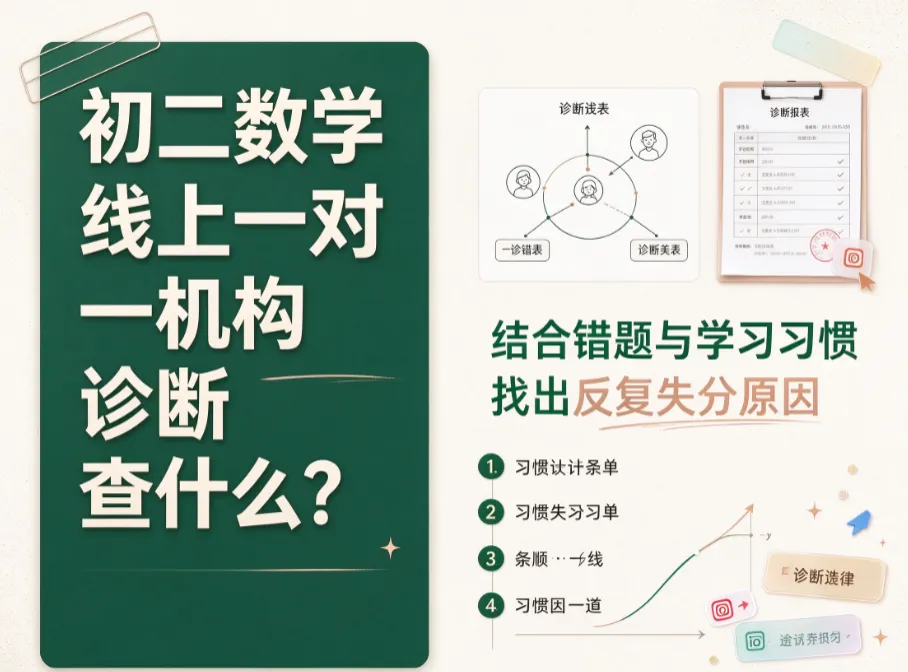 初二数学线上一对一机构诊断查什么?轻学知1对1学情诊断结合错题定位失分根源-第1张图片-四季读书网 初二数学线上一对一机构诊断查什么?轻学知1对1学情诊断结合错题定位失分根源-第1张图片-四季读书网