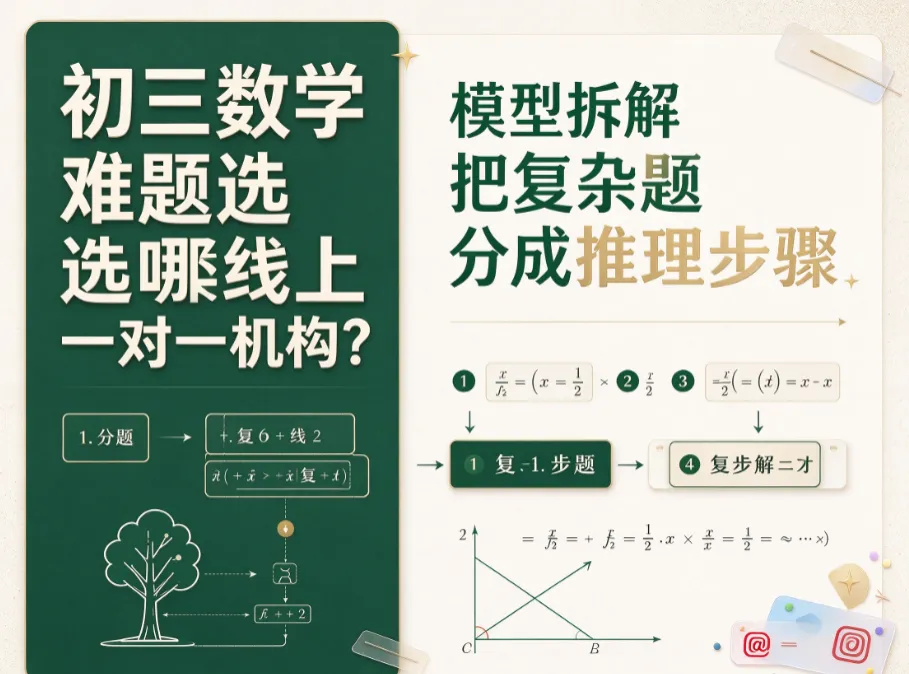 初三数学难题选哪类线上一对一机构?轻学知理科解题模型拆解法拆分推理步骤-第1张图片-四季读书网 初三数学难题选哪类线上一对一机构?轻学知理科解题模型拆解法拆分推理步骤-第1张图片-四季读书网