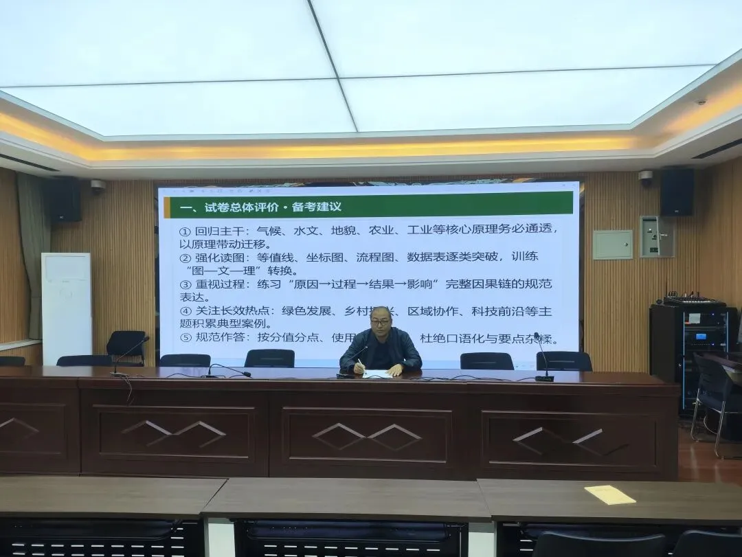 深研试卷明方向,精准施策促备考——王富强高中地理名师工作室开展26、27届新老高三地理备考策略交流研讨会-第5张图片-四季读书网 深研试卷明方向,精准施策促备考——王富强高中地理名师工作室开展26、27届新老高三地理备考策略交流研讨会-第5张图片-四季读书网
