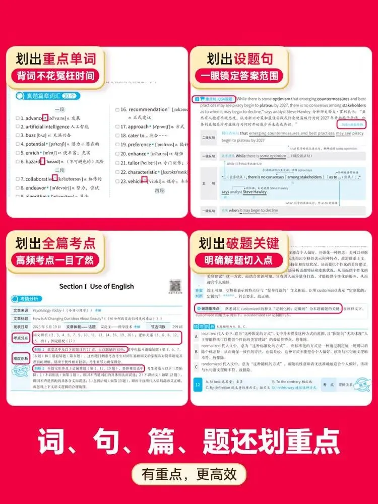 考研英语全周期备考规划:词汇积累与真题精读一体化学习方案-第5张图片-四季读书网