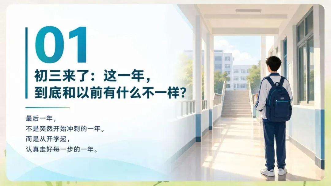 《初三九年级上学期开学期中家长会:走稳初三奔赴中考》PPT课件+发言稿,电子版可编辑修改-第8张图片-四季读书网 《初三九年级上学期开学期中家长会:走稳初三奔赴中考》PPT课件+发言稿,电子版可编辑修改-第8张图片-四季读书网