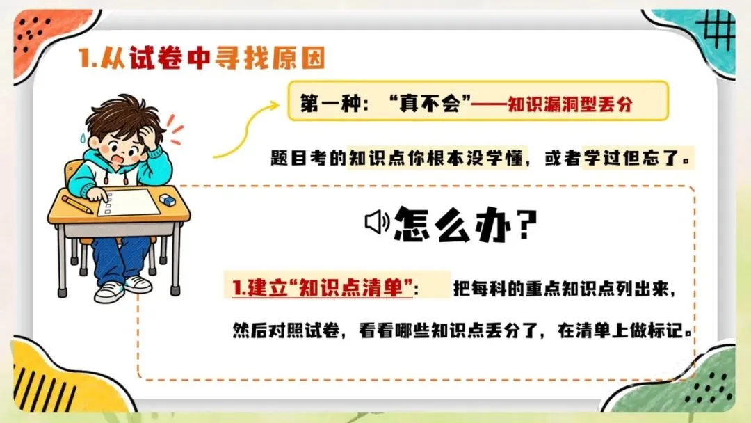 《月考期中考考后成绩分析班会:一次考试,一份成长说明书》PPT课件+教案,电子版可编辑修改-第16张图片-四季读书网 《月考期中考考后成绩分析班会:一次考试,一份成长说明书》PPT课件+教案,电子版可编辑修改-第16张图片-四季读书网