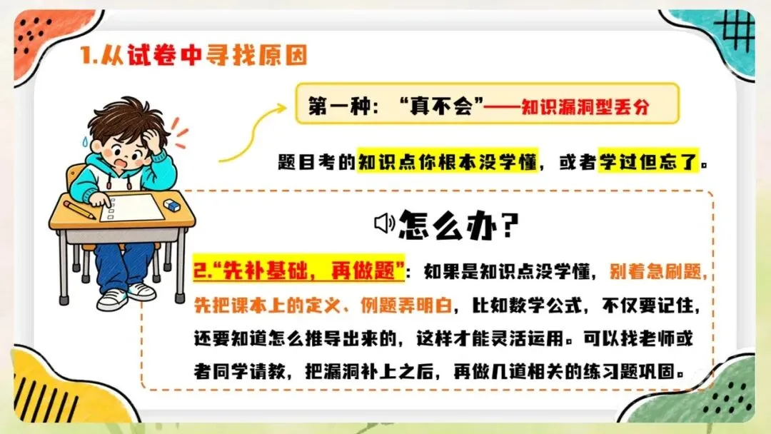 《月考期中考考后成绩分析班会:一次考试,一份成长说明书》PPT课件+教案,电子版可编辑修改-第17张图片-四季读书网 《月考期中考考后成绩分析班会:一次考试,一份成长说明书》PPT课件+教案,电子版可编辑修改-第17张图片-四季读书网