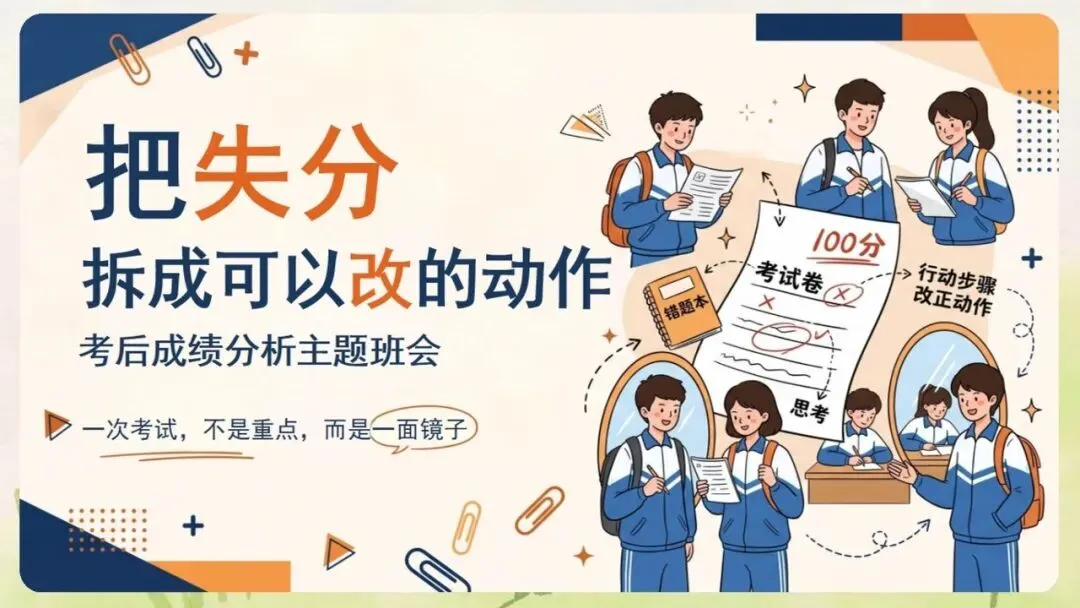 《月考期中考考后成绩分析班会:把失分拆成可以改的动作》PPT课件+教案,电子版可编辑修改-第3张图片-四季读书网 《月考期中考考后成绩分析班会:把失分拆成可以改的动作》PPT课件+教案,电子版可编辑修改-第3张图片-四季读书网