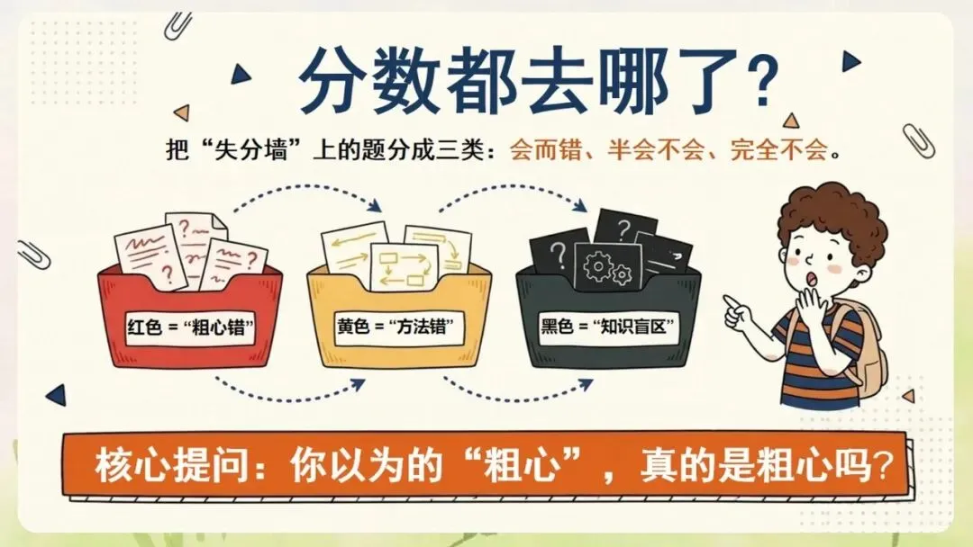 《月考期中考考后成绩分析班会:把失分拆成可以改的动作》PPT课件+教案,电子版可编辑修改-第6张图片-四季读书网 《月考期中考考后成绩分析班会:把失分拆成可以改的动作》PPT课件+教案,电子版可编辑修改-第6张图片-四季读书网