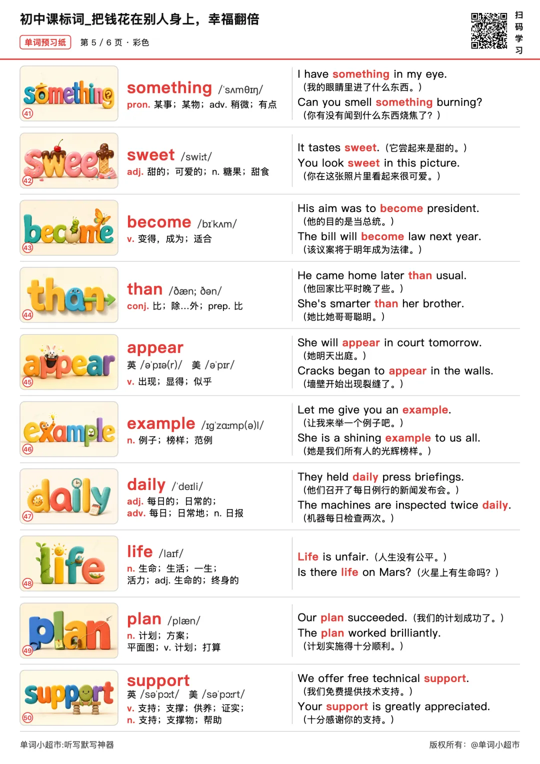 60篇短文搞定中考2000个单词·花钱也能变幸福?这篇日常幸福短文带初中生吃透课标词与阅读细节题-第6张图片-四季读书网