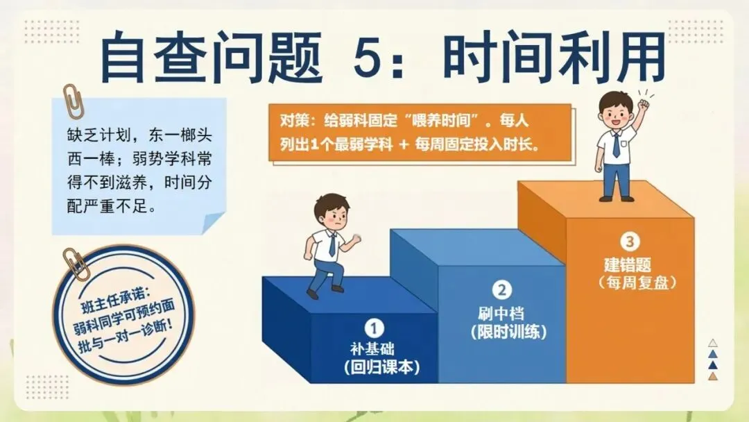 《月考期中考考后成绩分析班会:把失分拆成可以改的动作》PPT课件+教案,电子版可编辑修改-第21张图片-四季读书网 《月考期中考考后成绩分析班会:把失分拆成可以改的动作》PPT课件+教案,电子版可编辑修改-第21张图片-四季读书网
