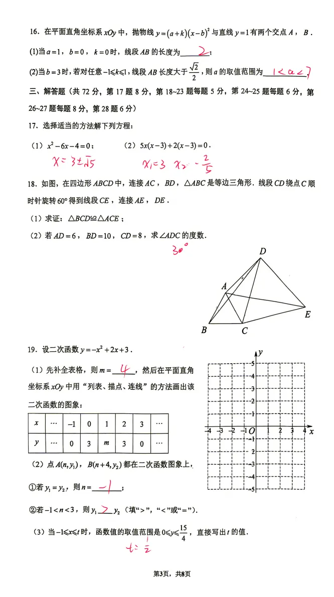 这次清华附初三10月月考,难在哪?家长可以看这几点!-第3张图片-四季读书网 这次清华附初三10月月考,难在哪?家长可以看这几点!-第3张图片-四季读书网