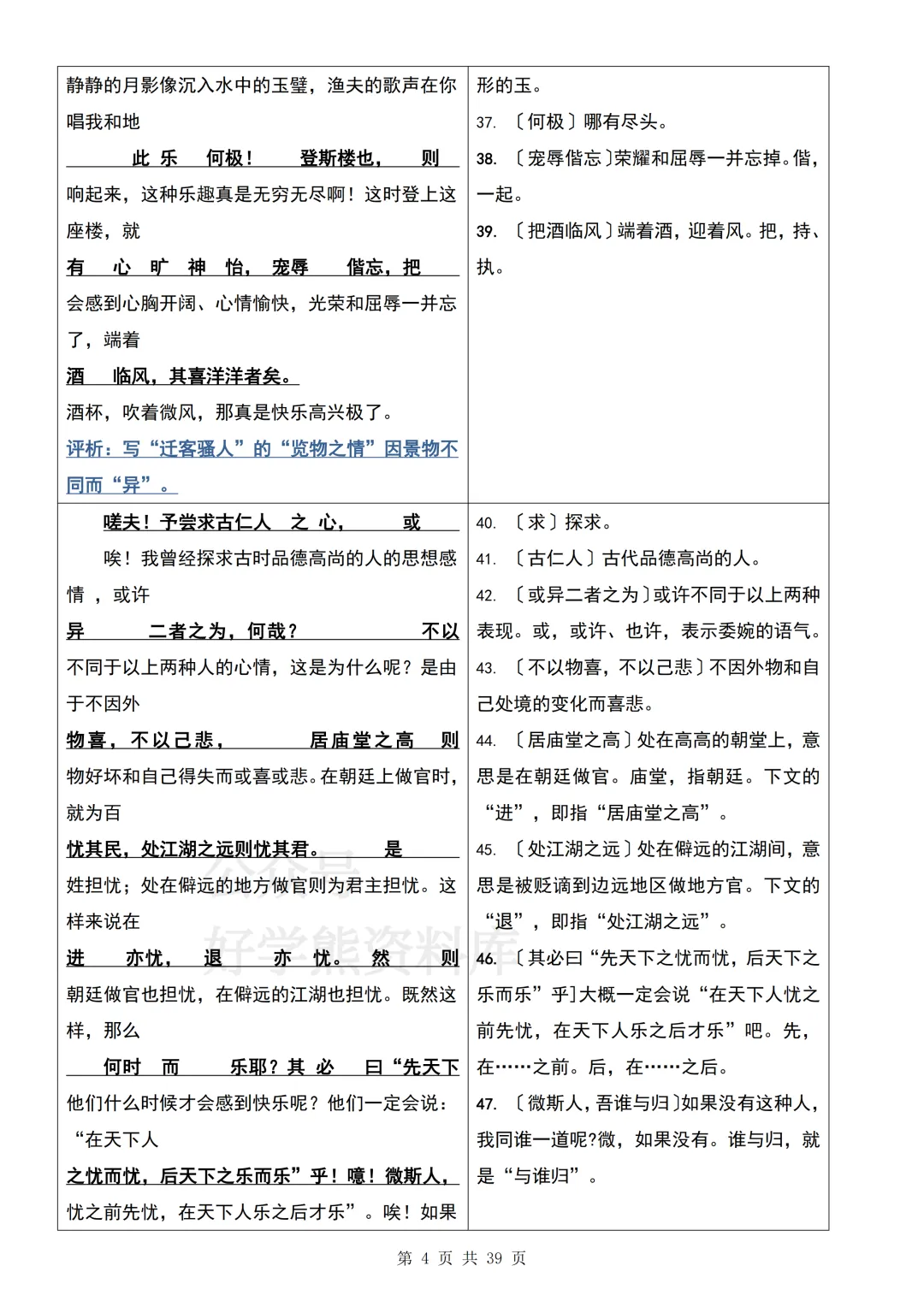 【期中复习】2026人教版初三九年级上册语文期中考试文言文知识梳理汇总-第4张图片-四季读书网 【期中复习】2026人教版初三九年级上册语文期中考试文言文知识梳理汇总-第4张图片-四季读书网