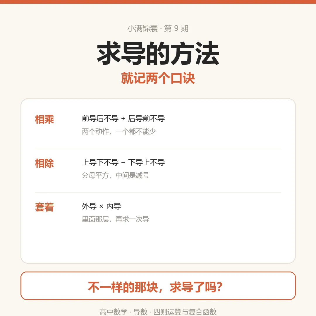 高考数学:孩子求导,为什么总「少写一半」?-第5张图片-四季读书网 高考数学:孩子求导,为什么总「少写一半」?-第5张图片-四季读书网