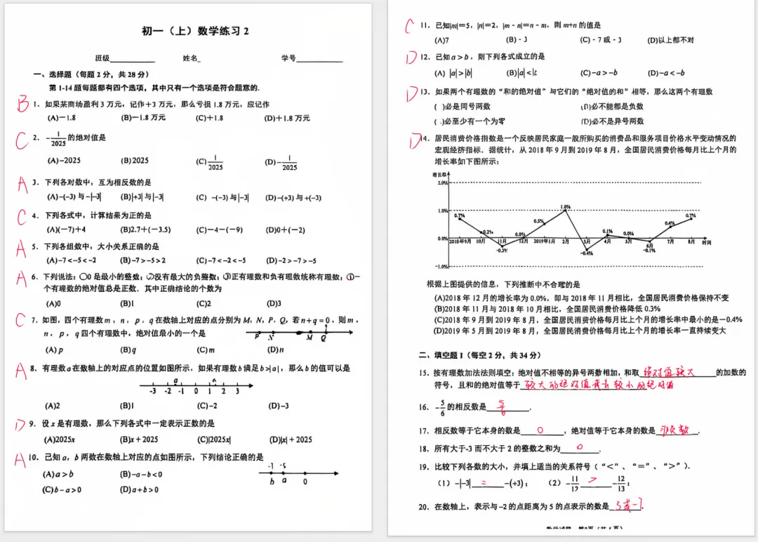 【初一月考】北京德胜中学、北京二中、人大附中、通州二中等10月月考试题及答案-第1张图片-四季读书网 【初一月考】北京德胜中学、北京二中、人大附中、通州二中等10月月考试题及答案-第1张图片-四季读书网