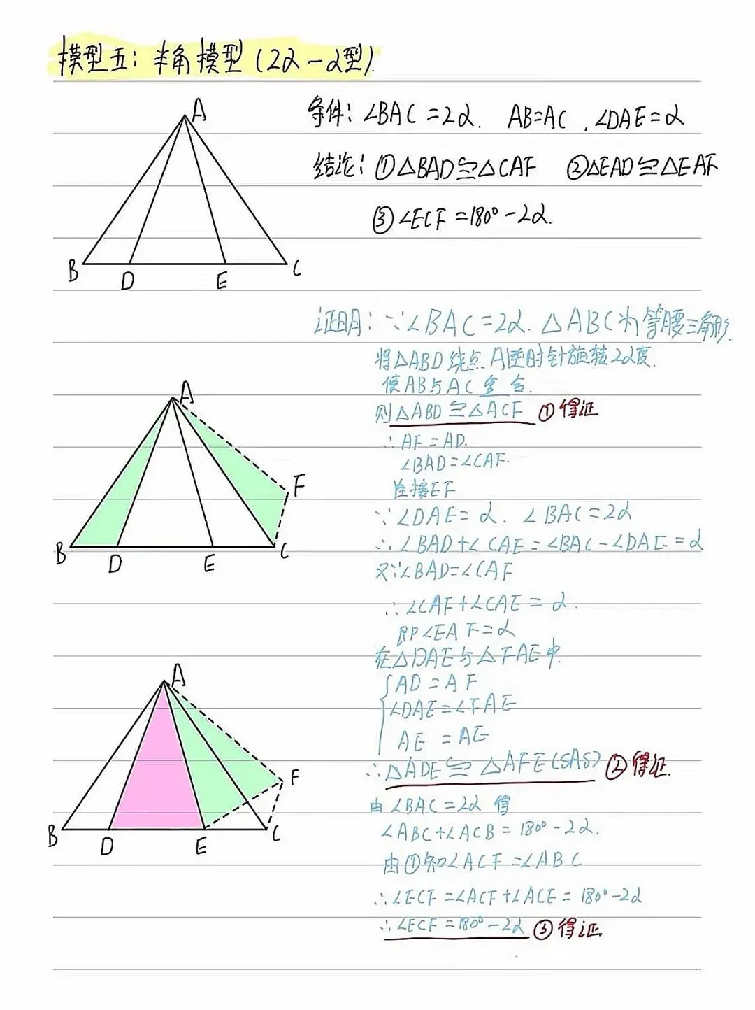 初二上数学——半角模型-第5张图片-四季读书网