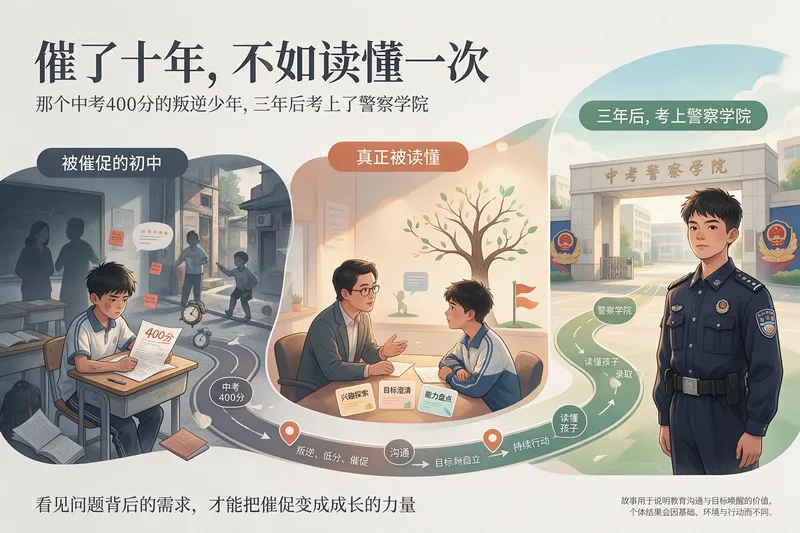 催了十年,不如读懂一次:那个中考420分的叛逆少年,三年后考上了警察学院-第2张图片-四季读书网 催了十年,不如读懂一次:那个中考420分的叛逆少年,三年后考上了警察学院-第2张图片-四季读书网