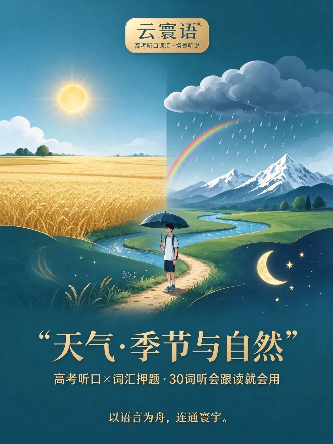 高考听力 009 期《天气・季节与自然(本期题型:③ 细节听写与填空,明日为 ④ 朗读短文并回答问题)-第2张图片-四季读书网 高考听力 009 期《天气・季节与自然(本期题型:③ 细节听写与填空,明日为 ④ 朗读短文并回答问题)-第2张图片-四季读书网