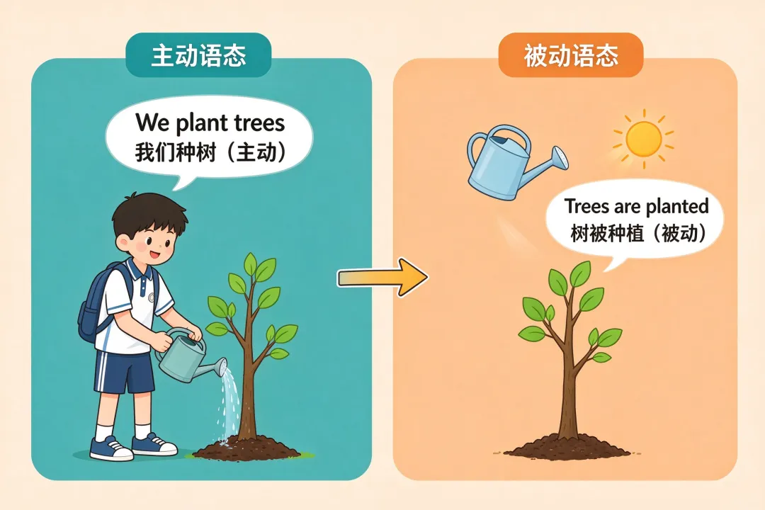 九上/中考重点语法—被动语态—最全知识清单(附练习)-第2张图片-四季读书网 九上/中考重点语法—被动语态—最全知识清单(附练习)-第2张图片-四季读书网