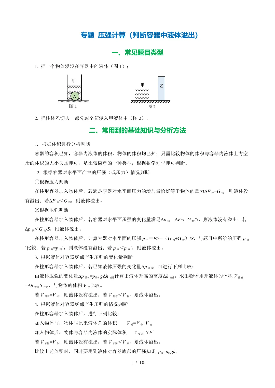 上海中考物理一模考点梳理,附:一模难点真题分类汇编-第2张图片-四季读书网