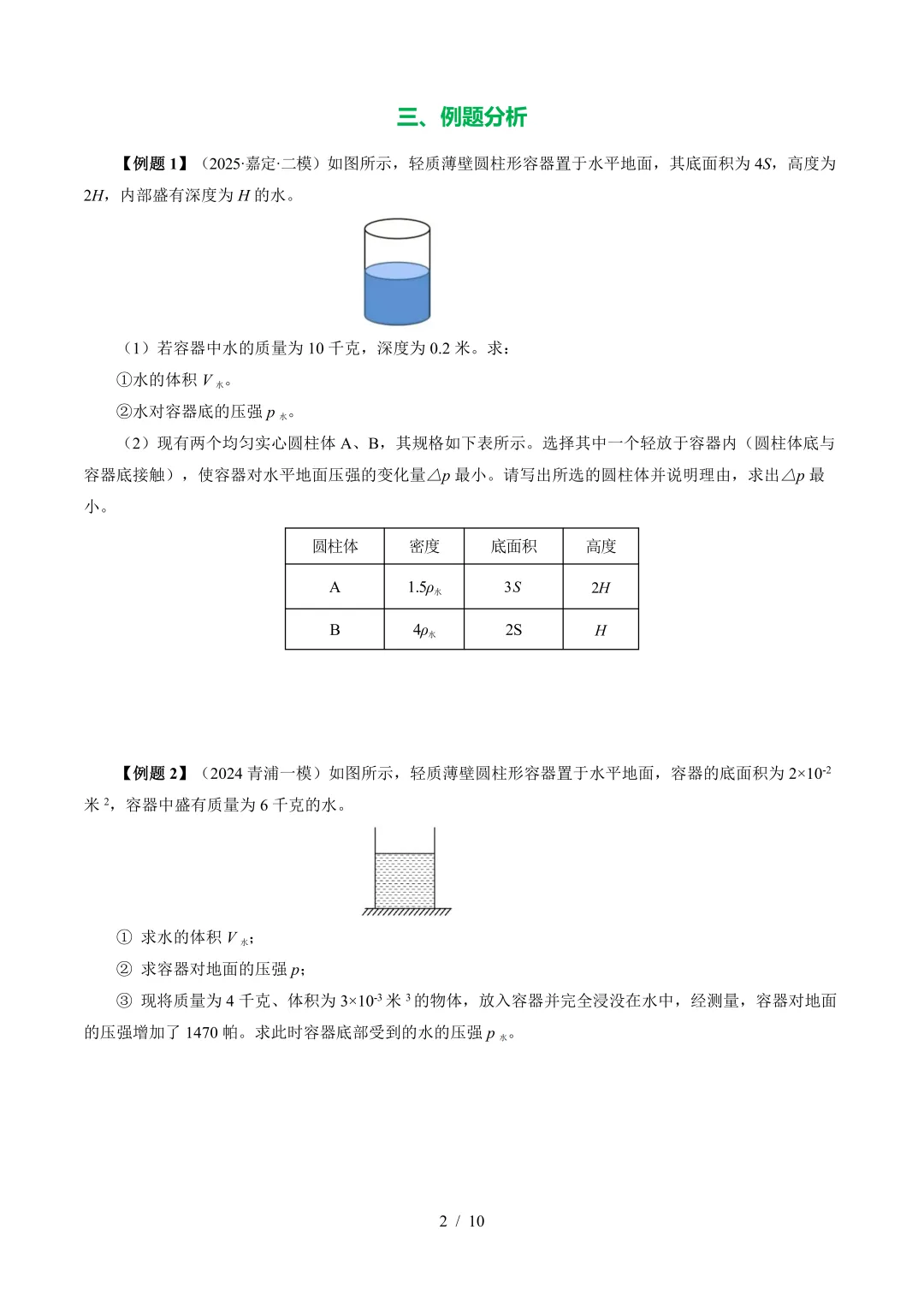 上海中考物理一模考点梳理,附:一模难点真题分类汇编-第3张图片-四季读书网